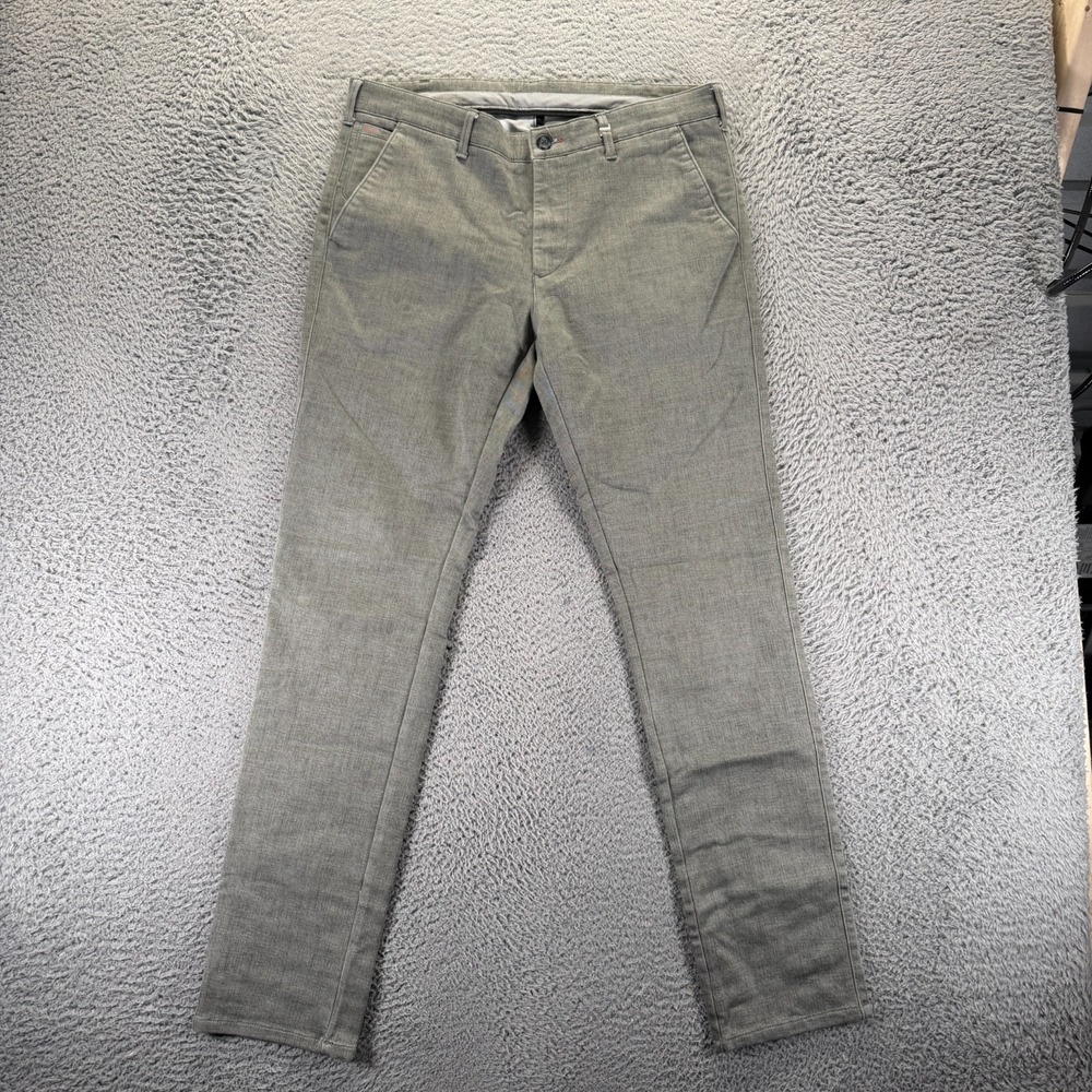 Killer Pant Mens 34x32 Gray Cotton Chino Straight Slim Preppy Business Stretch